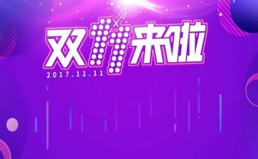 双十一工作总结6篇