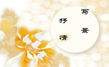 叙事抒情作文6篇