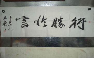 行胜于言的言的演讲稿6篇
